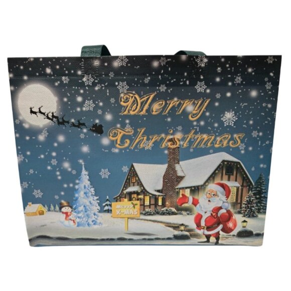 Large Reusable Non-Woven Foldable Lightweight Tote Christmas Gift Bags - NEW - Picture 2 of 7